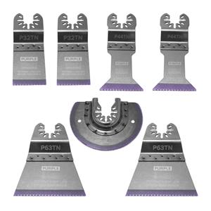 7 Piece SMART Purple Series Ultimate Bi-metal Multi-Tool Blade Set - P7MAX